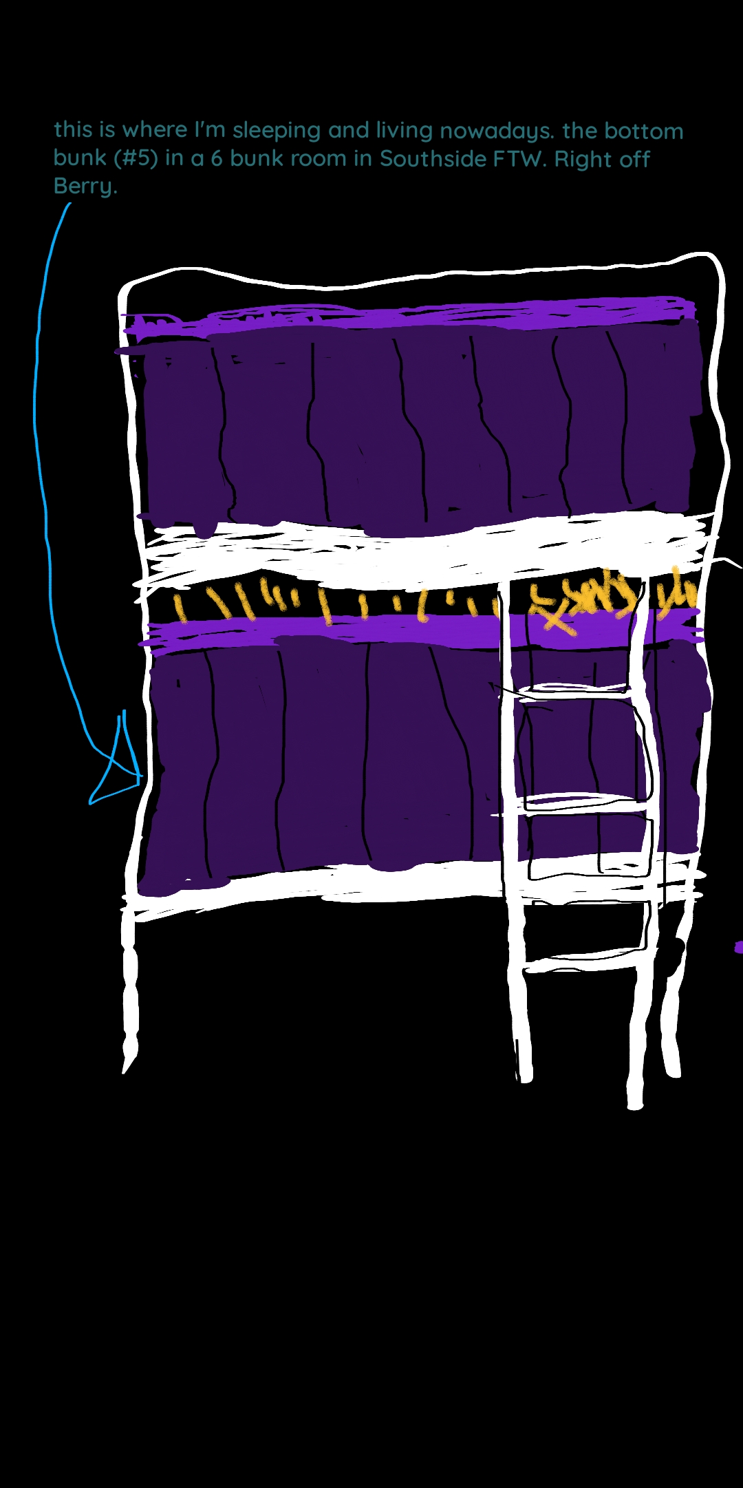 A Diagram of my bunk
