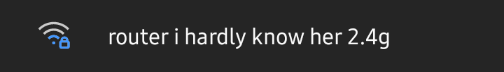 Router, I Hardly Know Her